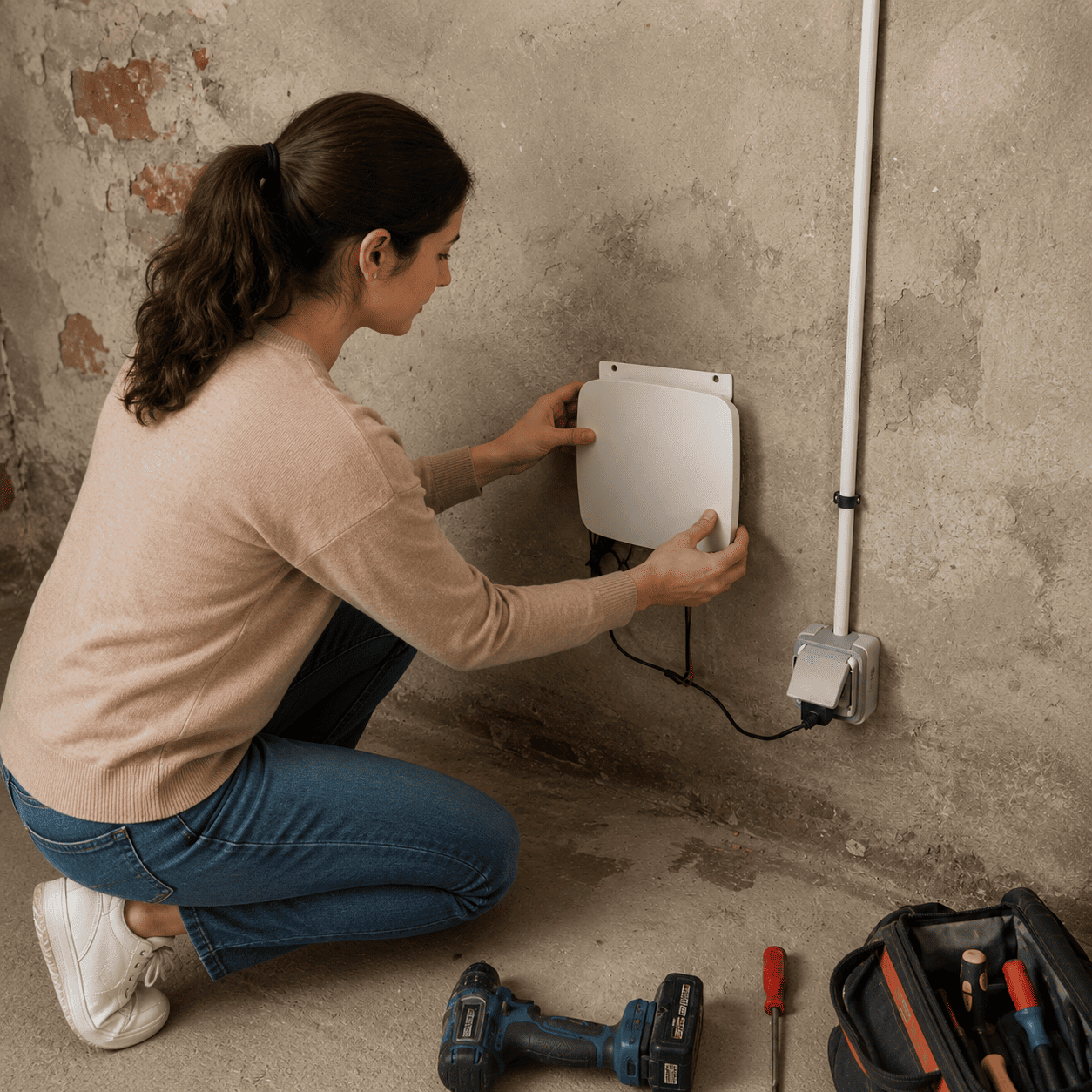 POSE APPAREIL HUMIDITE MUR